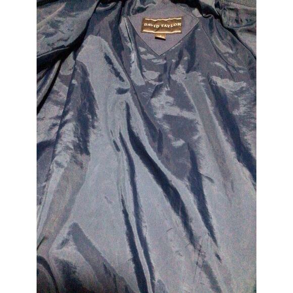 Vintage David Taylor Blue Golf Lightweight Bomber Jacket Men’s Size Large - Picture 4 of 8